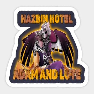 Hazbin Hotel Adam And Lute Sticker